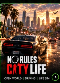 No Rules City Life — cinematic open-world city and car